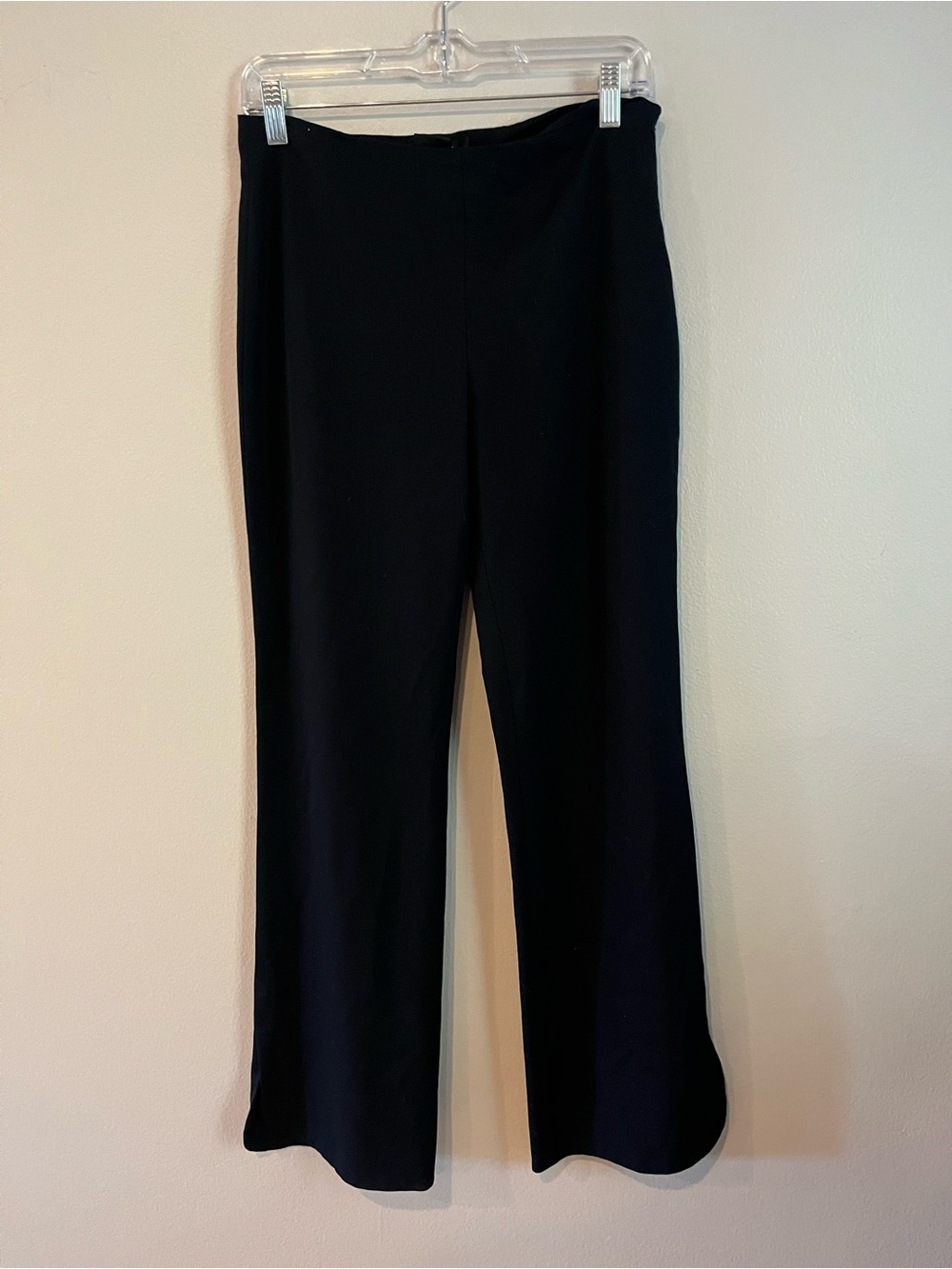 Club Monaco Black Flare Trouser Pants Size 6 Made in Canada